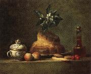 jean-Baptiste-Simeon Chardin The Brioche oil painting artist